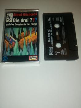 Die Drei Fragezeichen Folge 67 und das Geheimnis der Särge Schwarz mit Weißen Druck 7432135583 4 PC209 Europa
